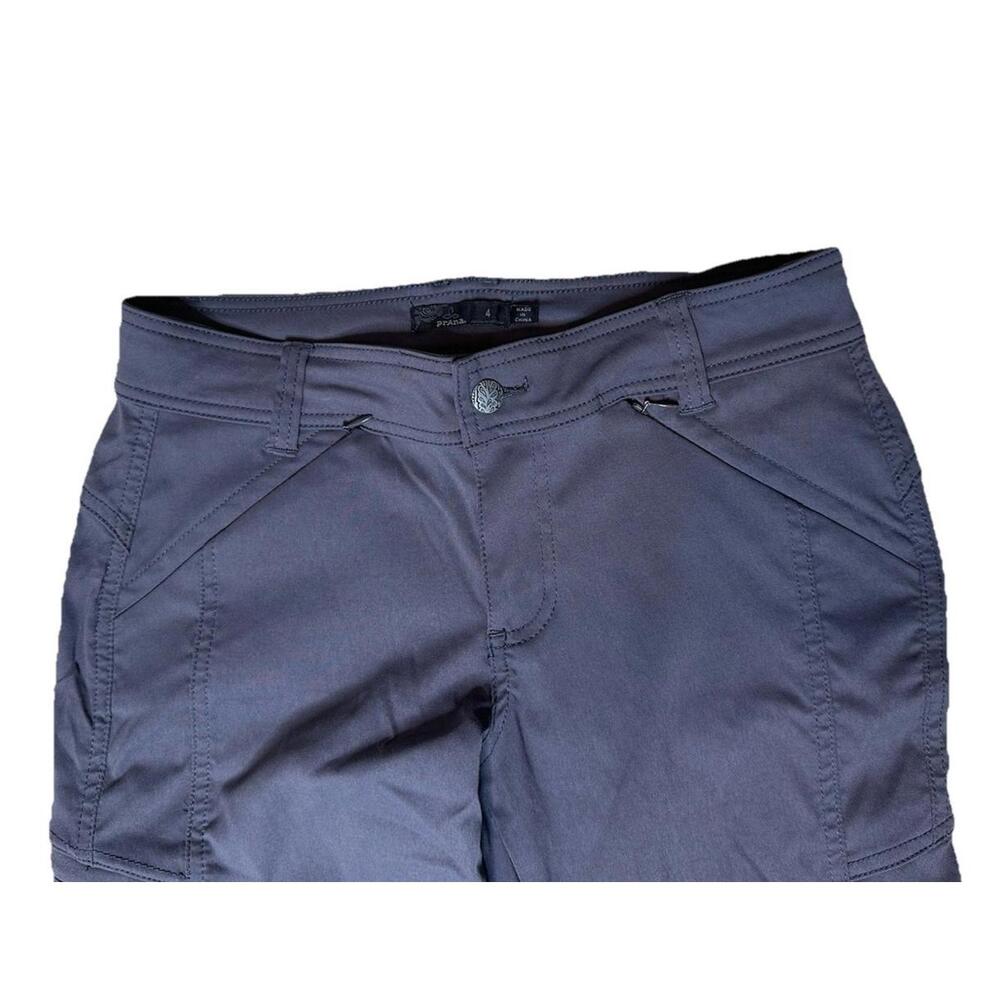 Prana Womens 4 Hallena Cargo Pants Storymy Night Roll Up Hiking Camping Nylon - Picture 4 of 8